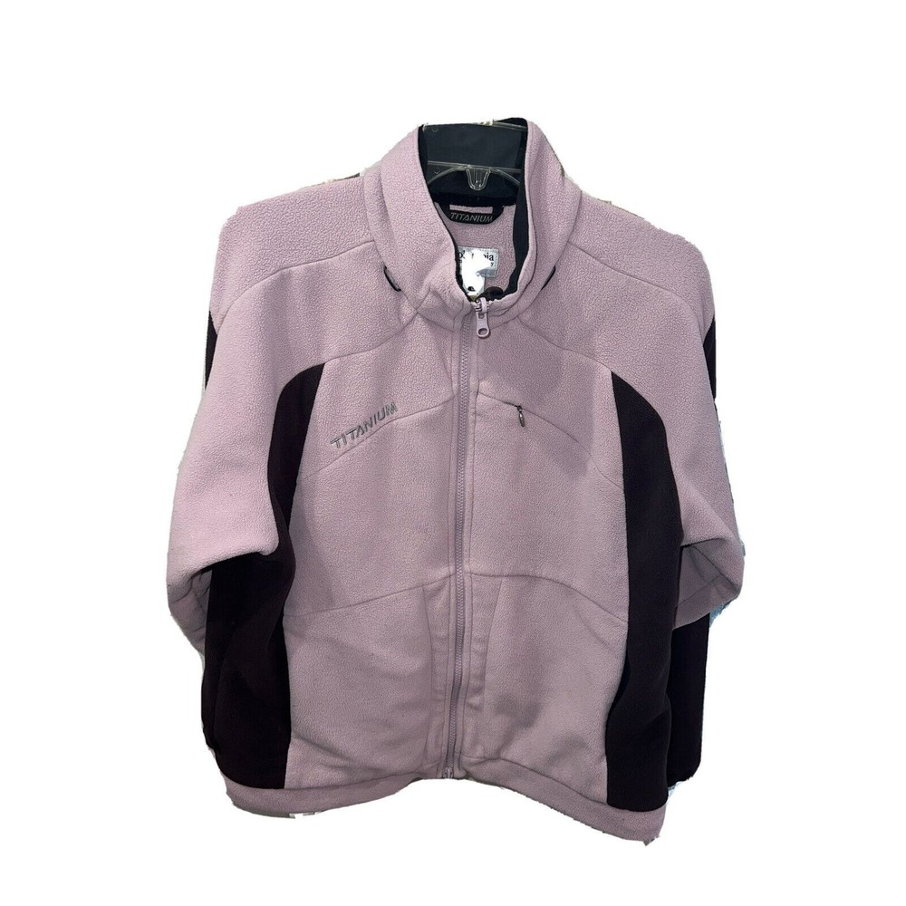 Columbia Titanium Womens Jacket Full Zip Up Fleece Lined Purple Size Large